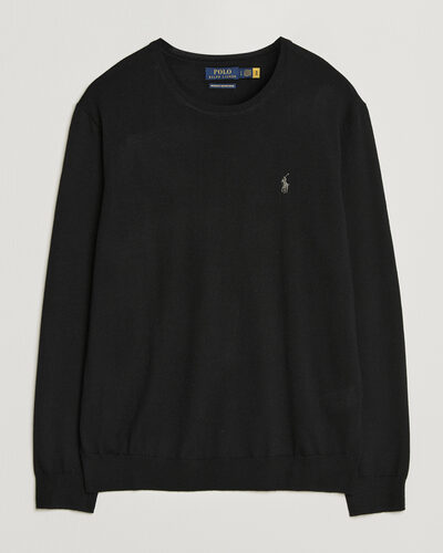 Polo Ralph Lauren Long Sleeve Pullover Polo Black