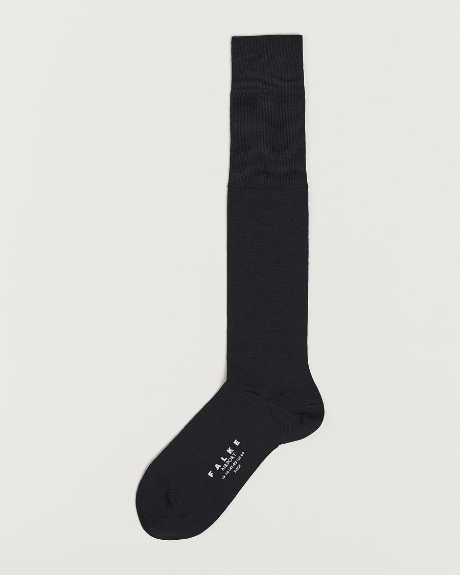 Uomini | Biancheria intima | Falke | Airport Knee Socks Black