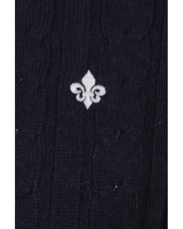 Uomini | Maglieria | Morris | Biarritz Cable Pullover Navy