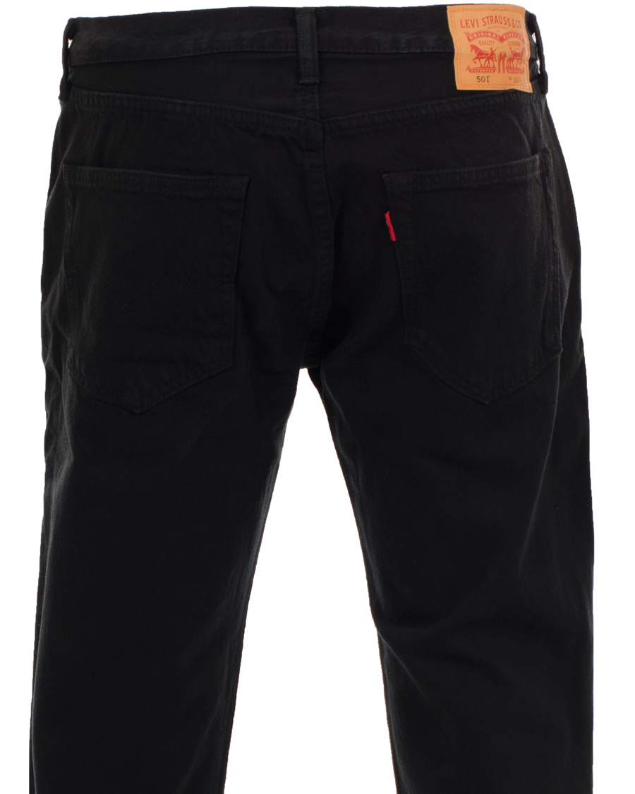 Uomini | Jeans | Levi's | Levis 501 Button Fly Jeans Black