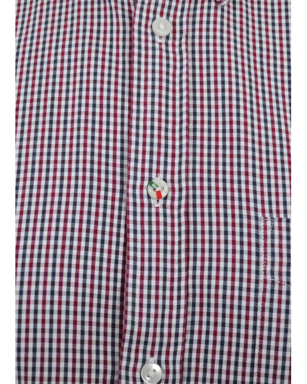 Uomini | Camicie | Boomerang | Kjell Gingham Oxford Shirt Beetroot