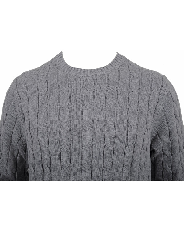 Uomini | Maglieria | Tommy Hilfiger | Classic Cable C-Nk Cf Silver Fog