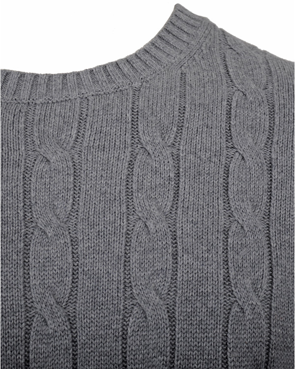 Uomini | Maglieria | Tommy Hilfiger | Classic Cable C-Nk Cf Silver Fog