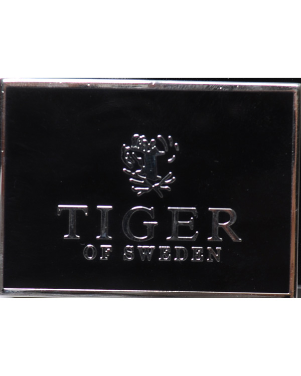 Uomini | Tiger of Sweden Leather Logo Belt Black | Tiger of Sweden | Leather Logo Belt Black