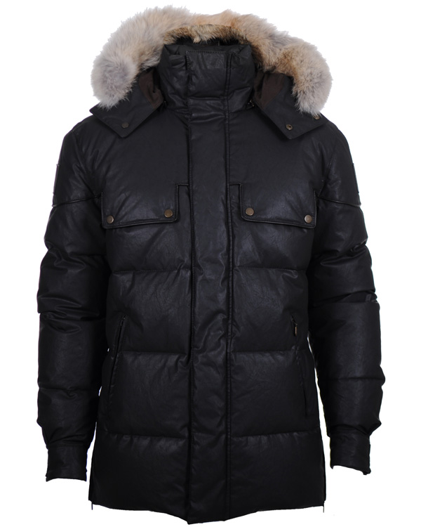 Uomini | Giacche | Belstaff | Aviator Cricket Down Jacket Black/Brown