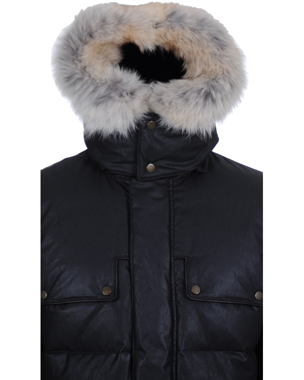 Uomini | Giacche | Belstaff | Aviator Cricket Down Jacket Black/Brown