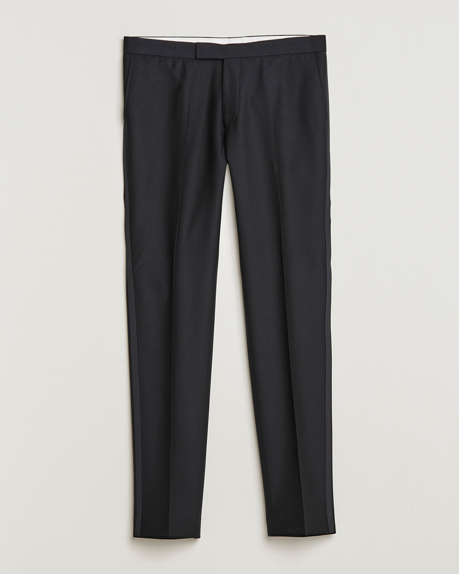 Uomini | Pantaloni | Oscar Jacobson | Devon Tuxedo Trousers Black
