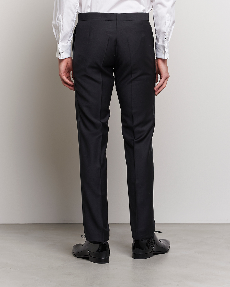 Uomini | Pantaloni | Oscar Jacobson | Devon Tuxedo Trousers Black