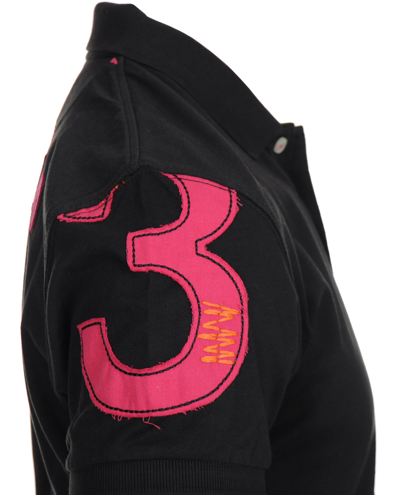 Uomini | Polo | La Martina | Replica Piquet Stretch Black