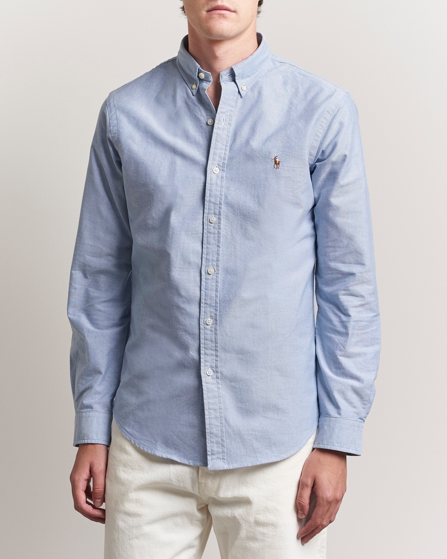 Uomini | Camicie | Polo Ralph Lauren | Slim Fit Shirt Oxford Blue