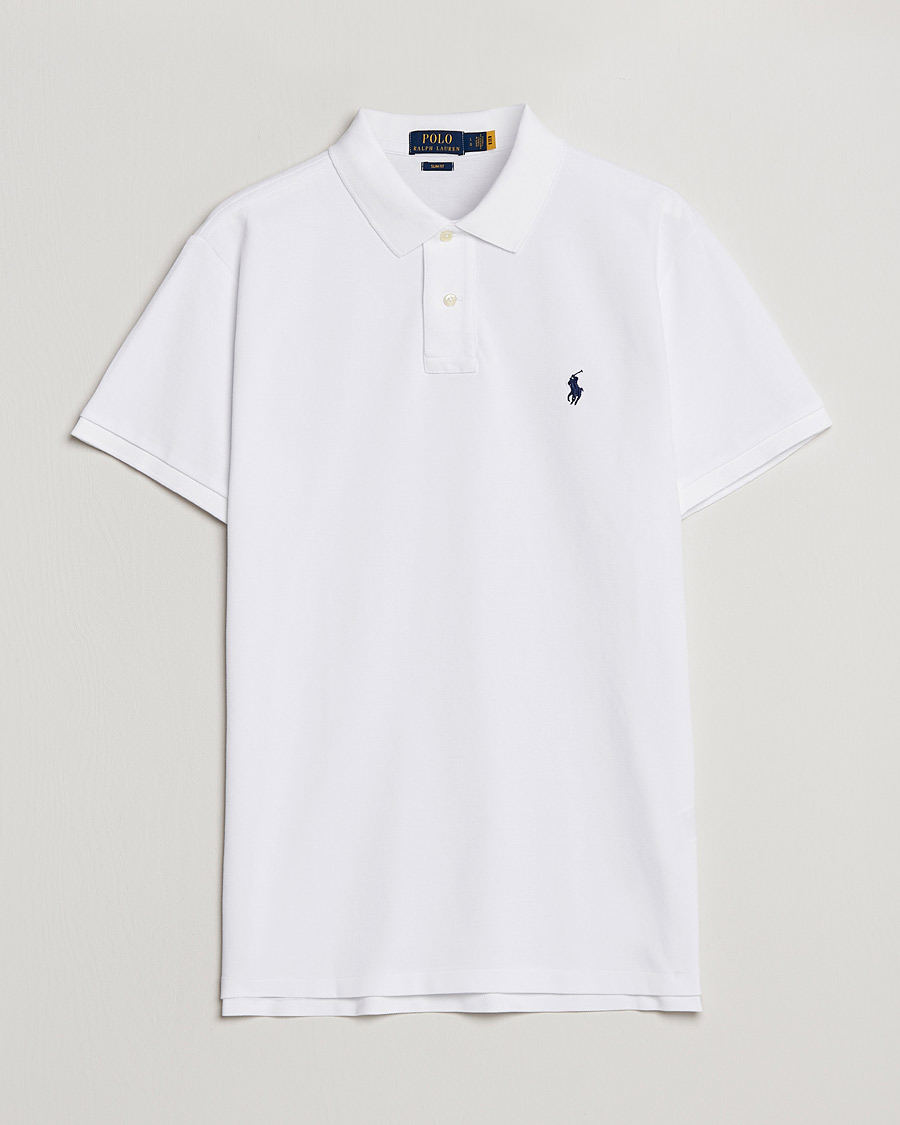 Uomini | Polo | Polo Ralph Lauren | Slim Fit Polo White