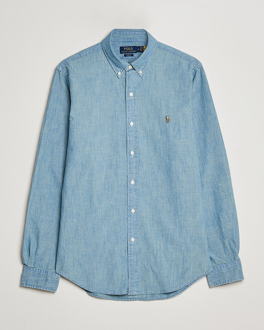 Uomini | Camicie | Polo Ralph Lauren | Slim Fit Chambray Shirt Washed