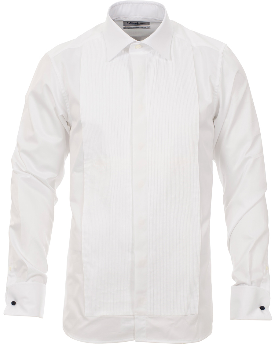 Uomini | Camicie | Stenströms | Slimline Tuxedo Shirt White 43 - XL