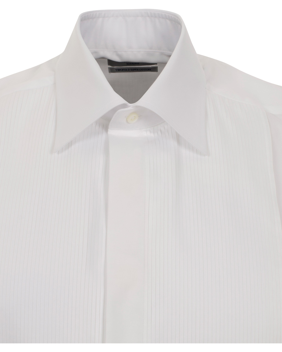 Uomini | Camicie | Stenströms | Slimline Tuxedo Shirt White 43 - XL