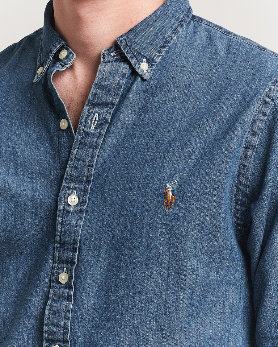 Uomini | Camicie | Polo Ralph Lauren | Slim Fit Shirt Denim Dark Wash