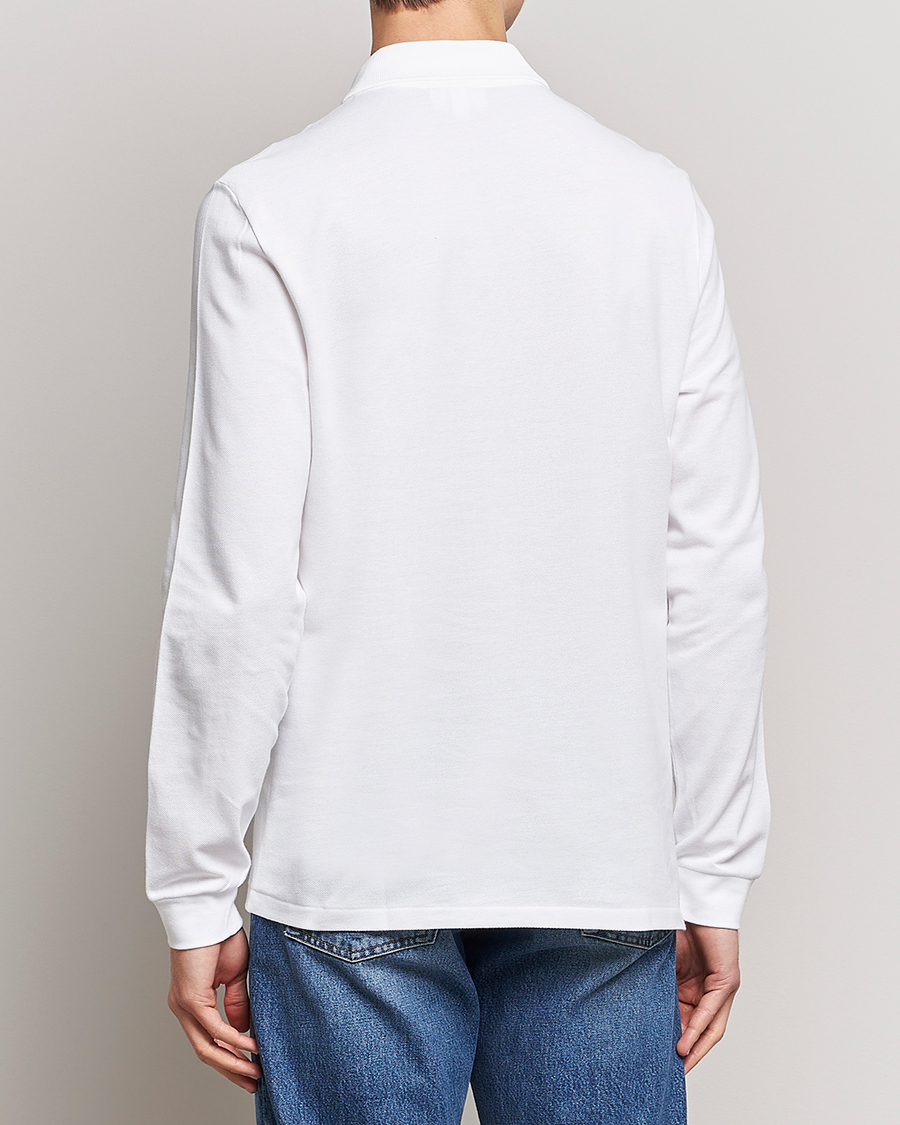 Uomini | Polo | Lacoste | Original Long Sleeve Polo Piké White