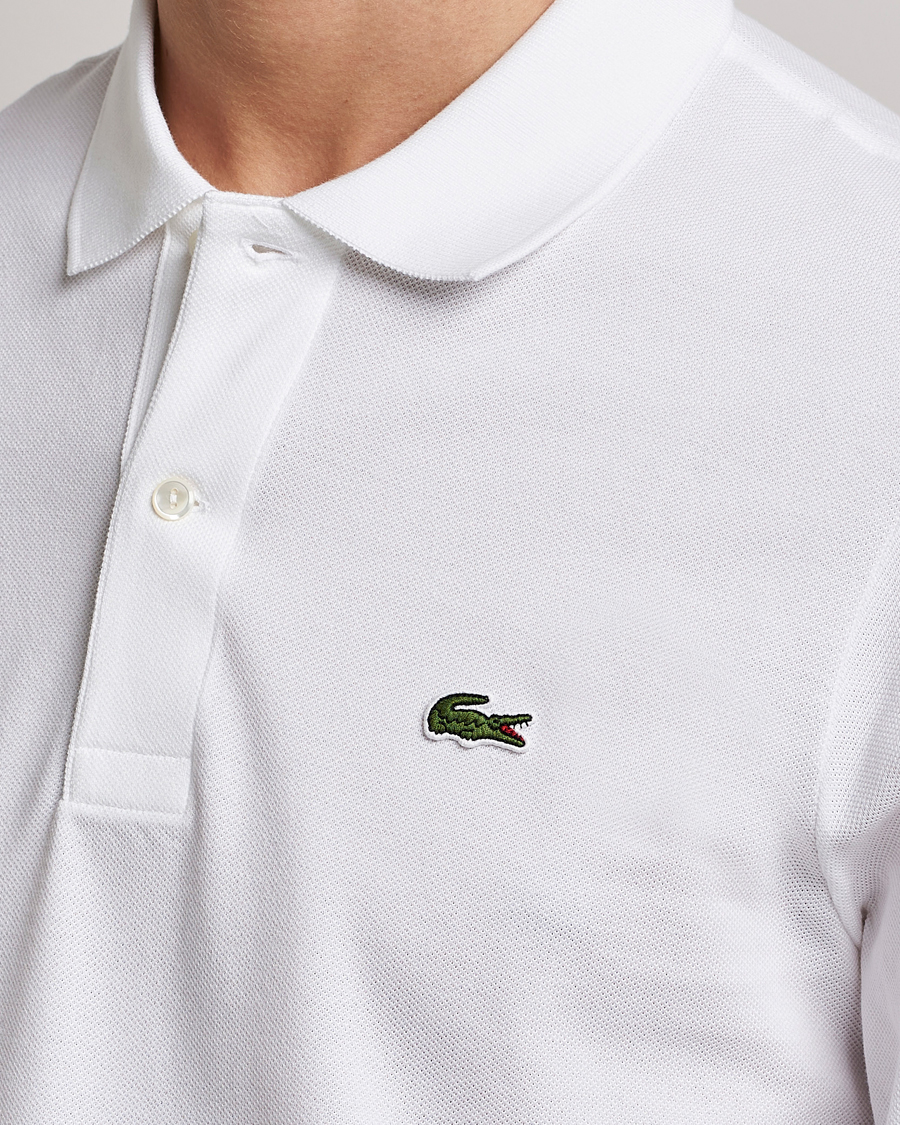 Uomini | Polo | Lacoste | Original Long Sleeve Polo Piké White