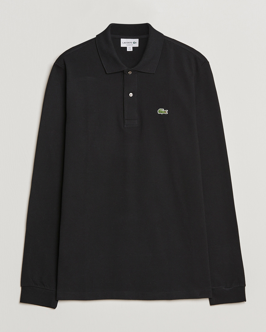 Uomini | Polo | Lacoste | Original Long Sleeve Polo Piké Black