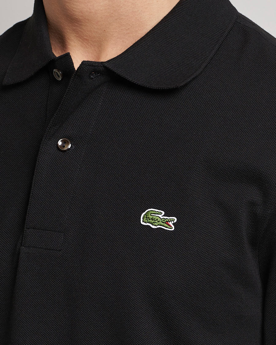 Uomini | Polo | Lacoste | Original Long Sleeve Polo Piké Black