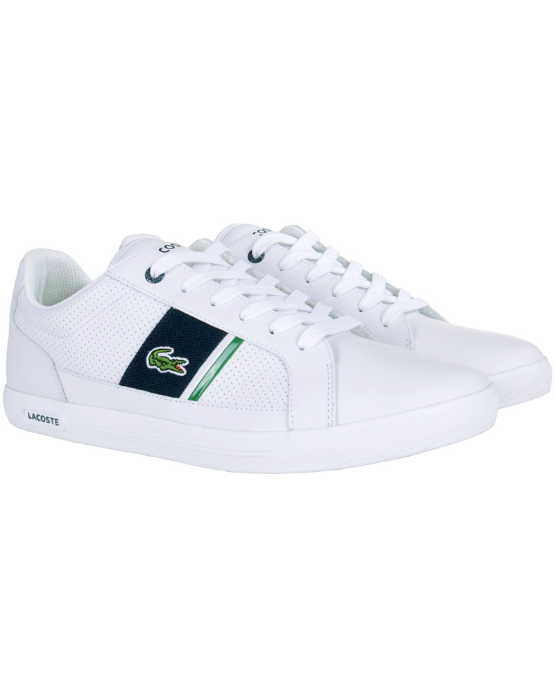 Uomini | Lacoste Europa Cre Sneaker White Dark Blue | Lacoste | Europa Cre Sneaker White Dark Blue