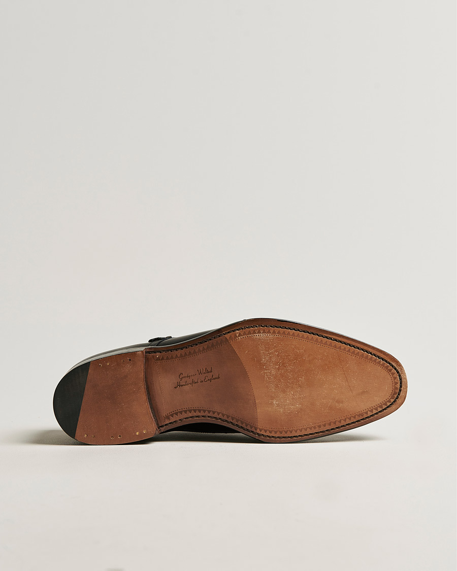 Uomini | Scarpe con cinturino alla caviglia | Loake 1880 | Cannon Monkstrap Black Calf