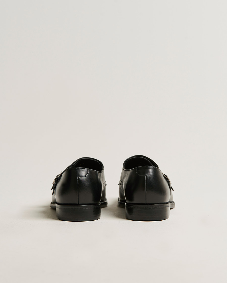 Uomini | Scarpe con cinturino alla caviglia | Loake 1880 | Cannon Monkstrap Black Calf