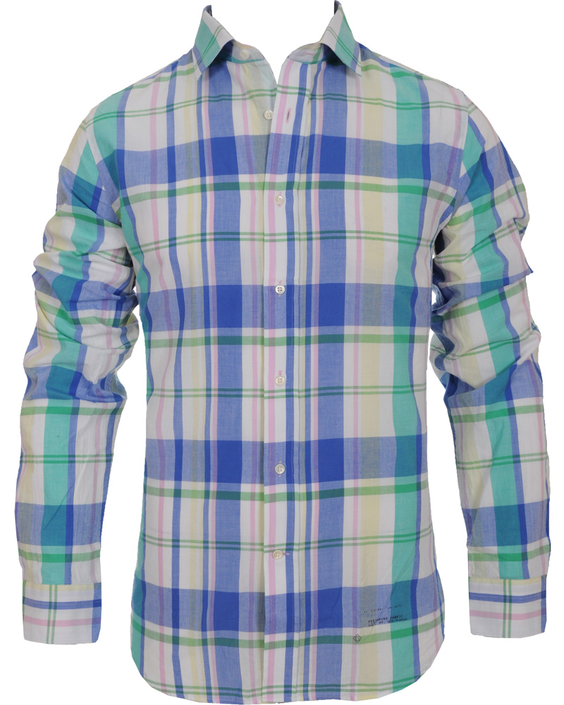 Uomini | Camicie | GANT Rugger | Handloom Madras Shirt Bluebell