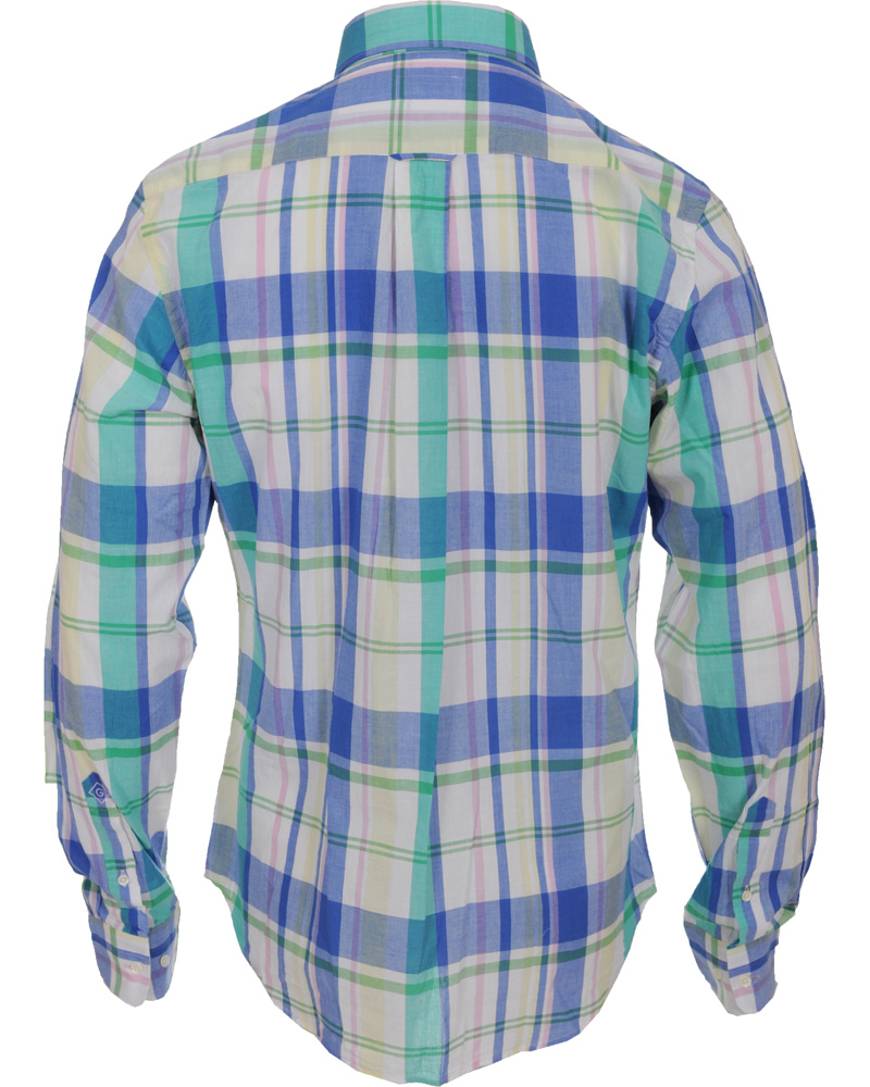 Uomini | Camicie | GANT Rugger | Handloom Madras Shirt Bluebell
