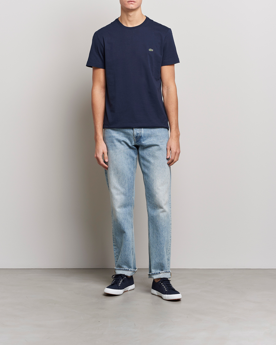 Uomini | T-shirt | Lacoste | Crew Neck T-Shirt Navy