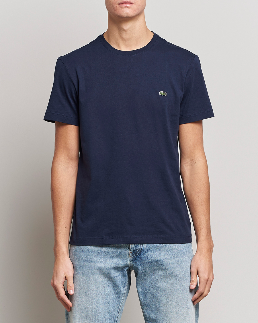 Uomini | T-shirt | Lacoste | Crew Neck T-Shirt Navy