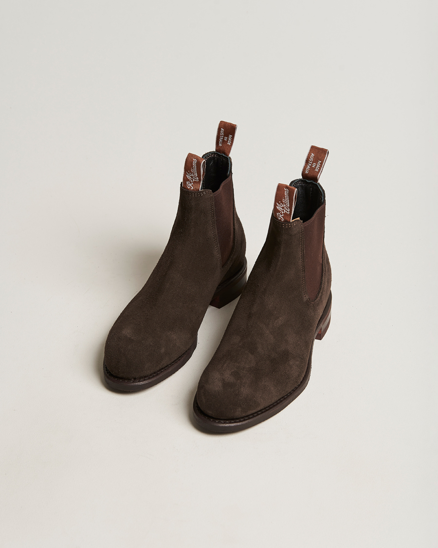 Uomini | R.M.Williams Wentworth G Boot Chocolate Suede | R.M.Williams | Wentworth G Boot Chocolate Suede