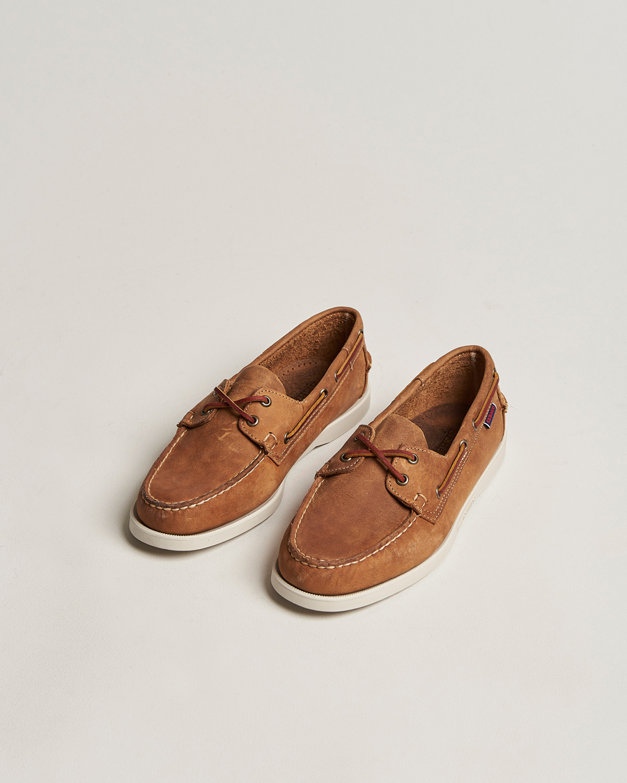 Uomini | Scarpe da barca | Sebago | Docksides Nubuck Boat Shoe Brown
