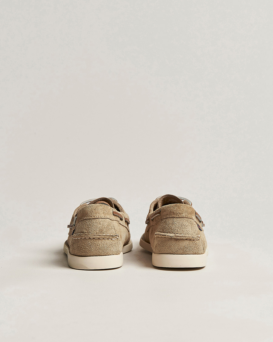 Uomini | Scarpe da barca | Sebago | Docksides Suede Boat Shoe Beige Camel
