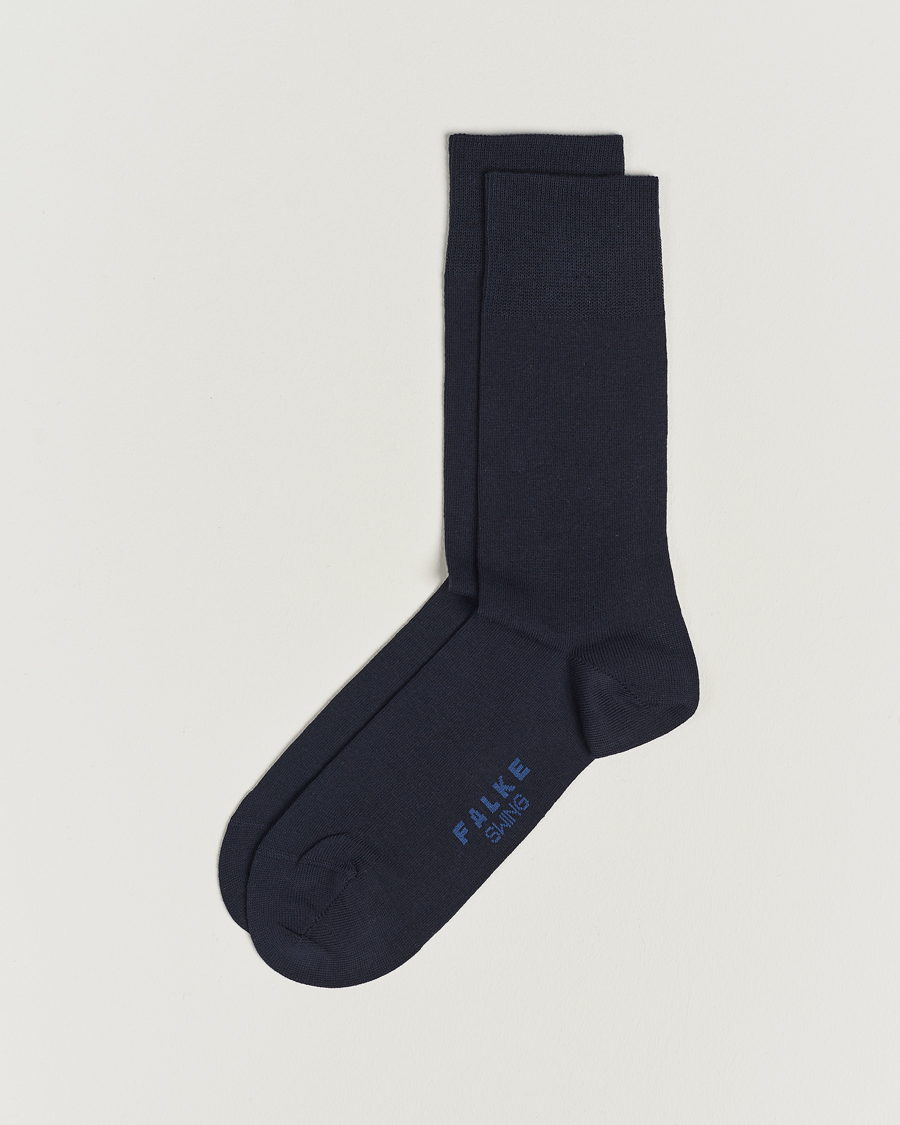 Uomini | Biancheria intima | Falke | Swing 2-Pack Socks Navy
