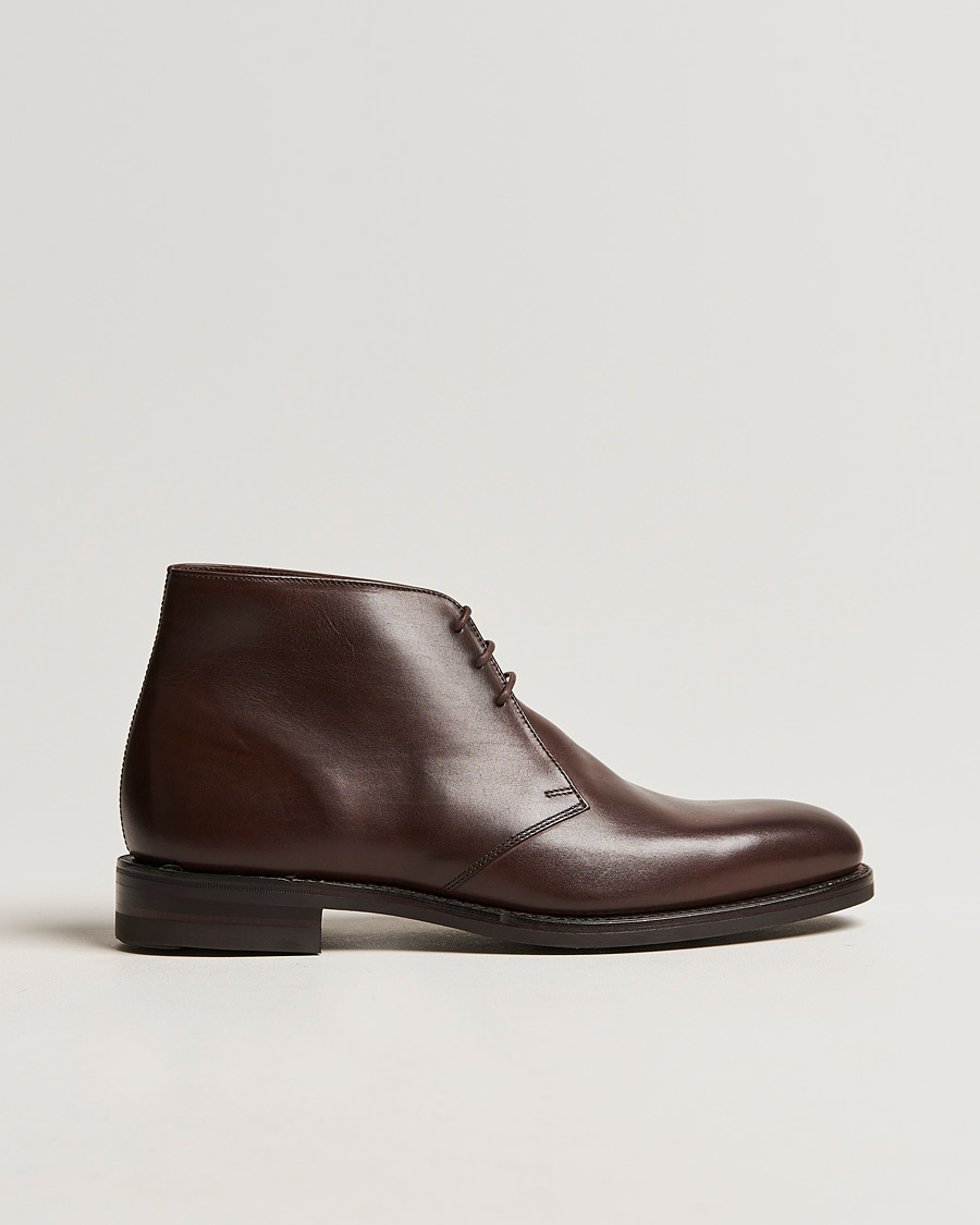 Uomini | Stivali | Loake 1880 | Pimlico Chukka Boot Dark Brown Calf