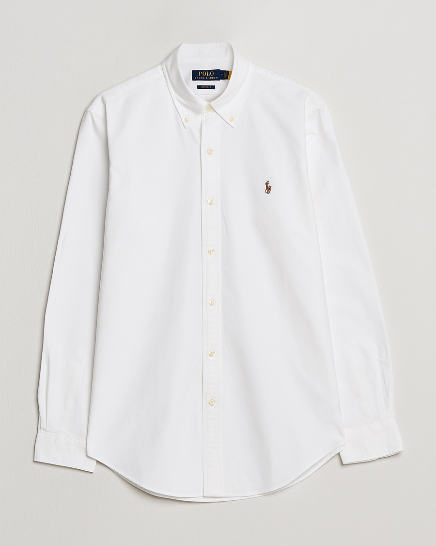 Uomini | Camicie | Polo Ralph Lauren | Custom Fit Oxford Shirt White