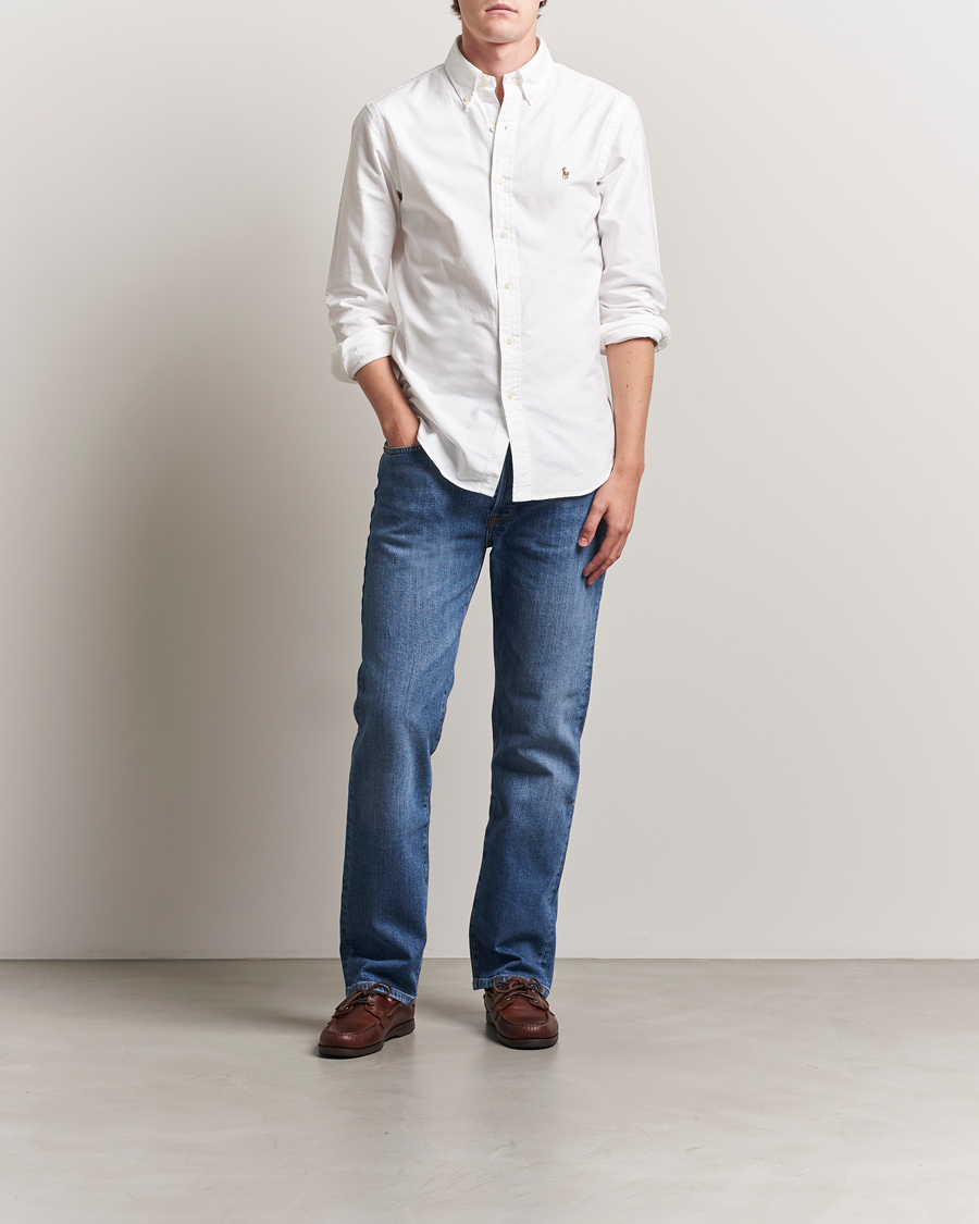 Uomini | Camicie | Polo Ralph Lauren | Custom Fit Oxford Shirt White