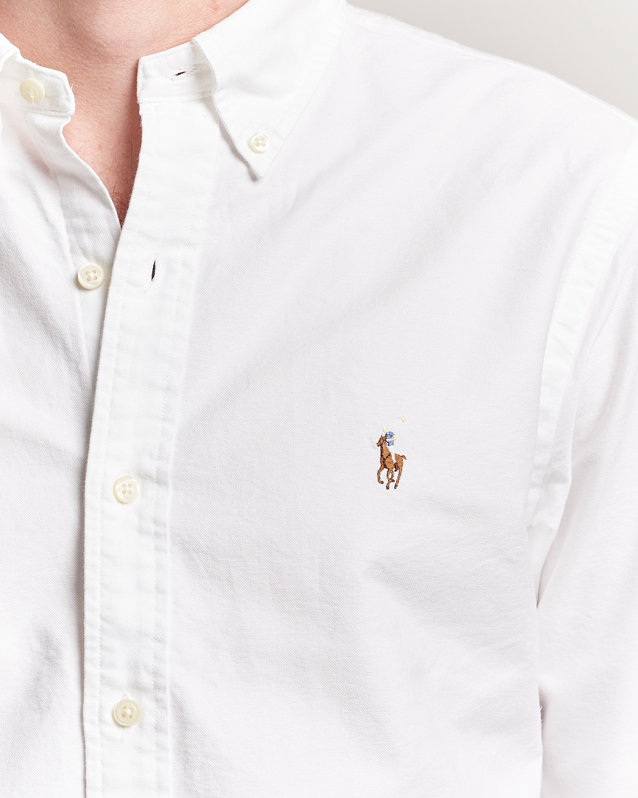 Uomini | Camicie | Polo Ralph Lauren | Custom Fit Oxford Shirt White