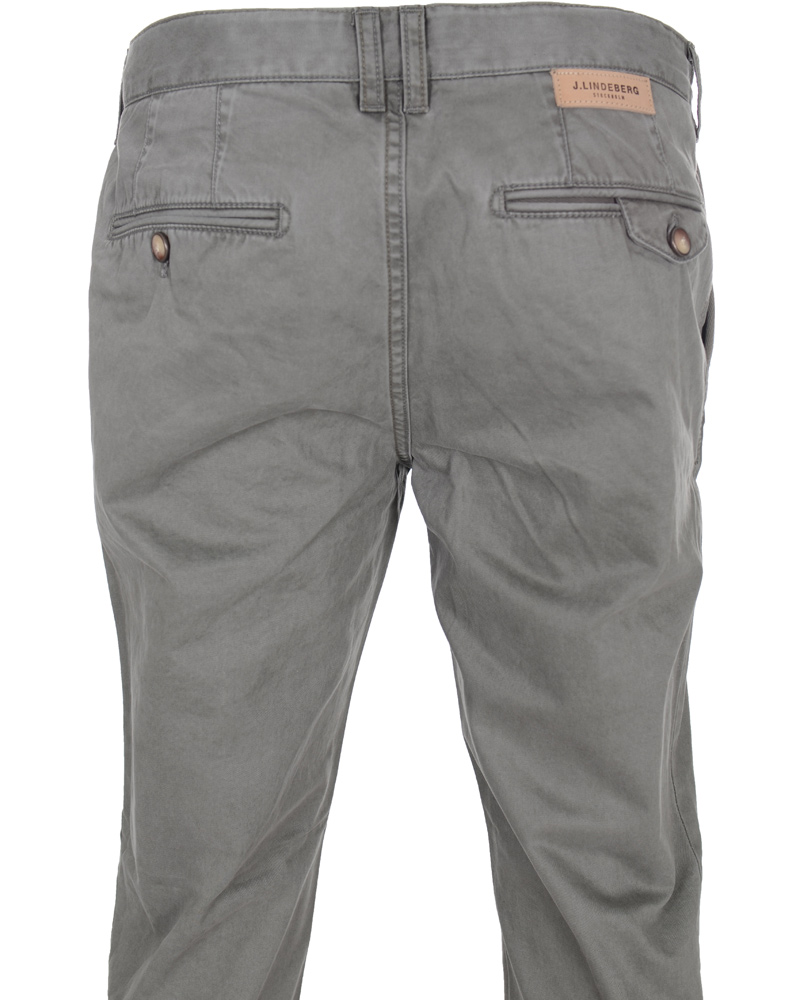 Uomini | Pantaloni | J.Lindeberg | Chaze Season Cotton Chinos Mud Green