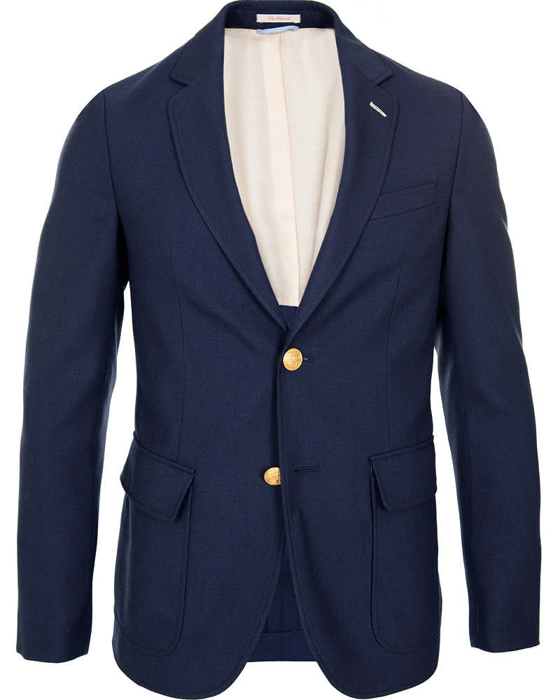 Uomini | Blazers | GANT Rugger | The Hopsack Jacket Navy