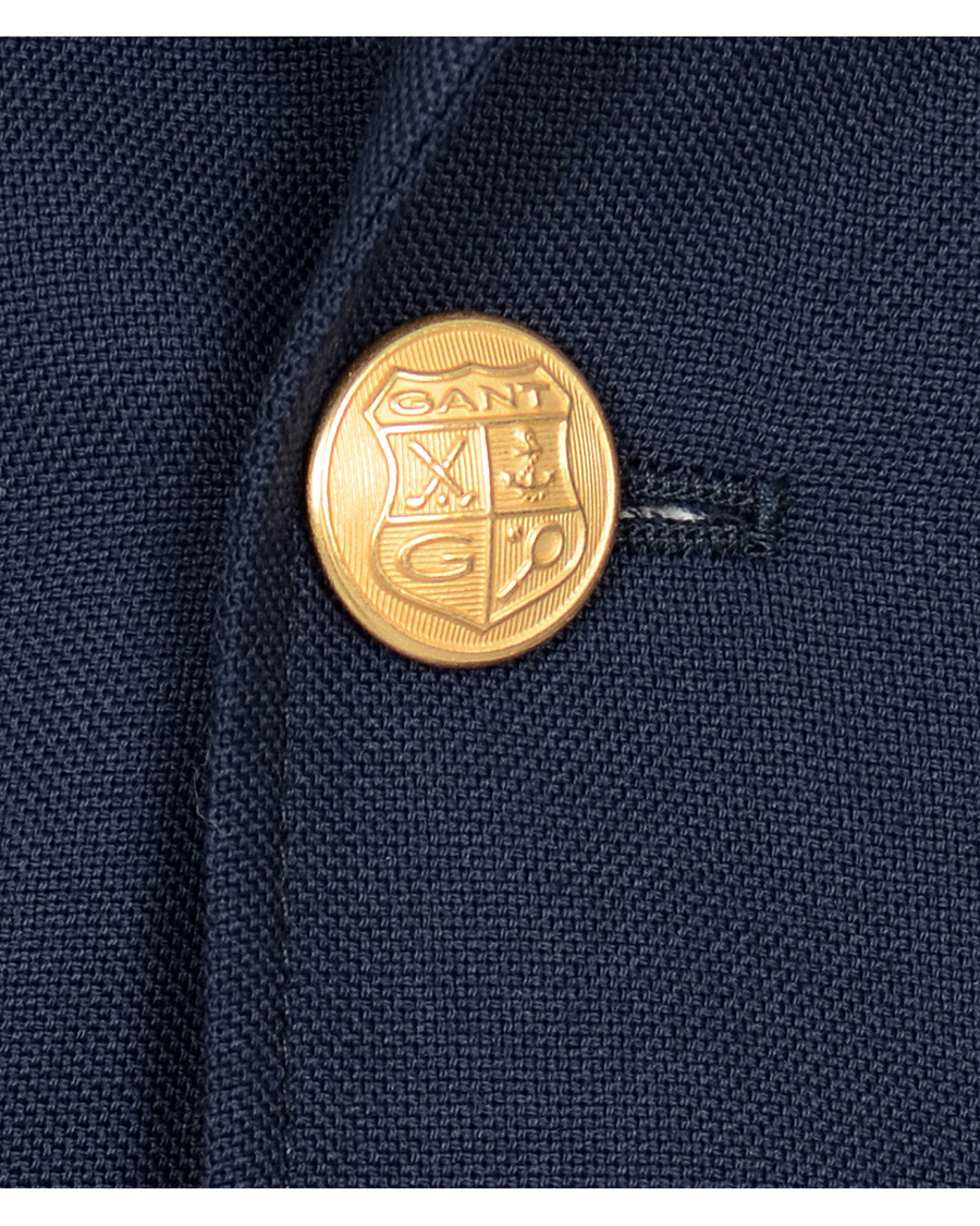 Uomini | Blazers | GANT Rugger | The Hopsack Jacket Navy