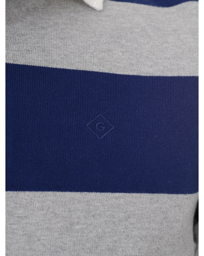 Uomini | Maglieria | GANT Rugger | Spread Collar Heavy Rugger Grey Melange