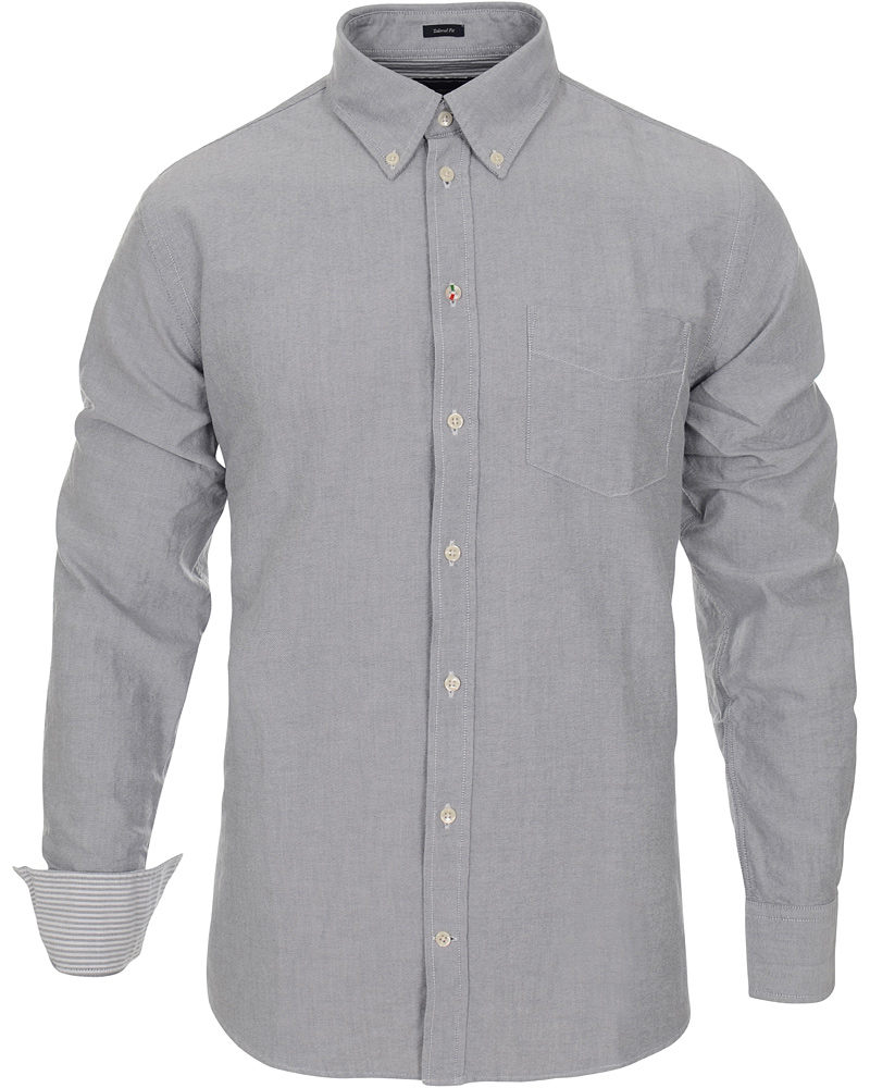 Uomini | Camicie | Boomerang | Tailored Fit B.D Oxford Shirt Grey Melange