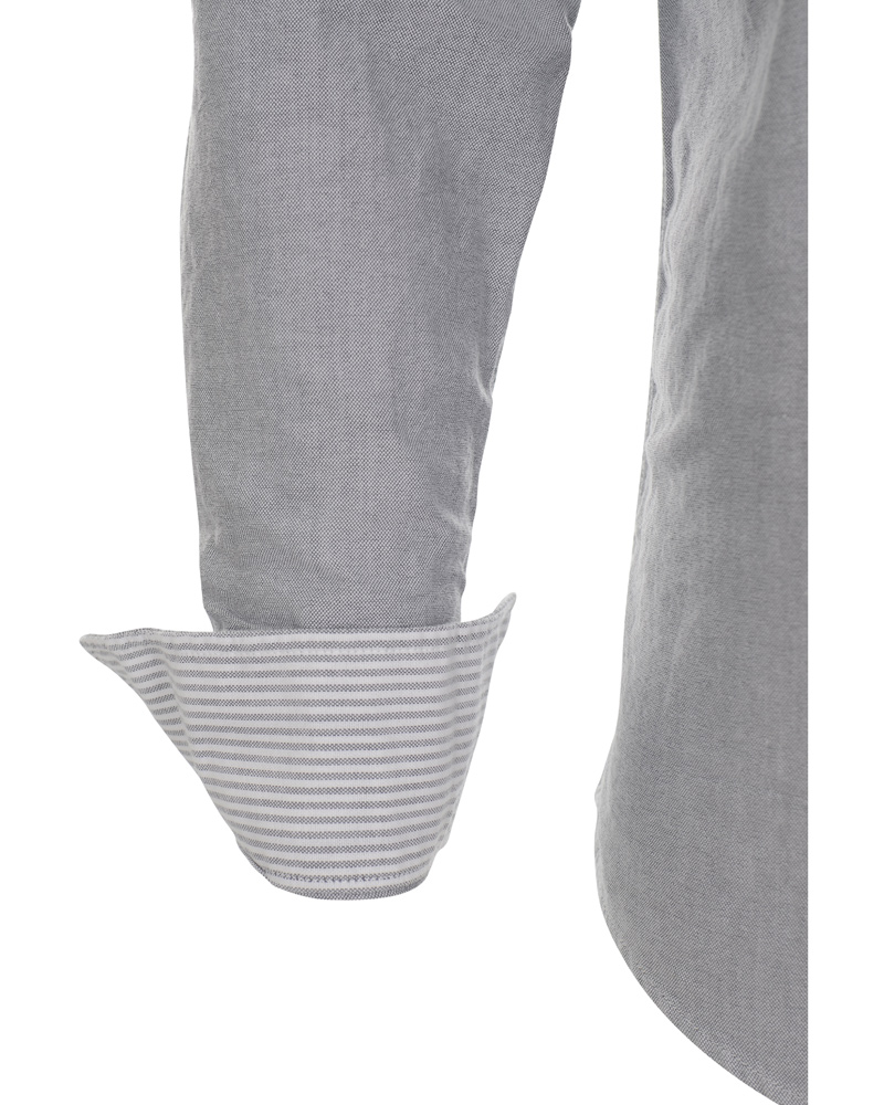 Uomini | Camicie | Boomerang | Tailored Fit B.D Oxford Shirt Grey Melange