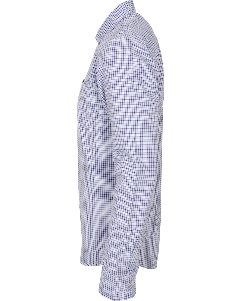 Uomini | Camicie | Boomerang | Trim Fit B.D Twill Check Shirt Cloud Blue