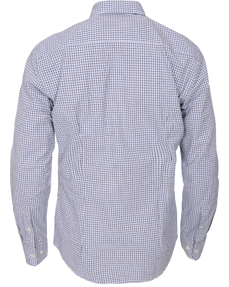 Uomini | Camicie | Boomerang | Trim Fit B.D Twill Check Shirt Cloud Blue