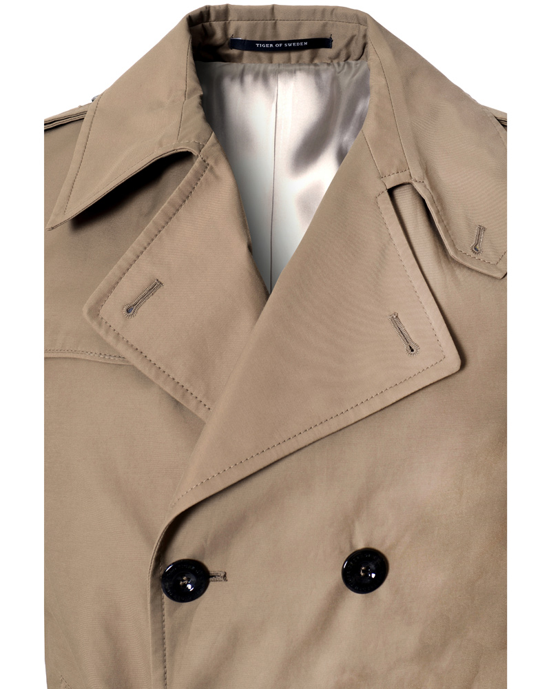 Uomini | Giacche | Tiger of Sweden | Gil 3 Trenchcoat Khaki