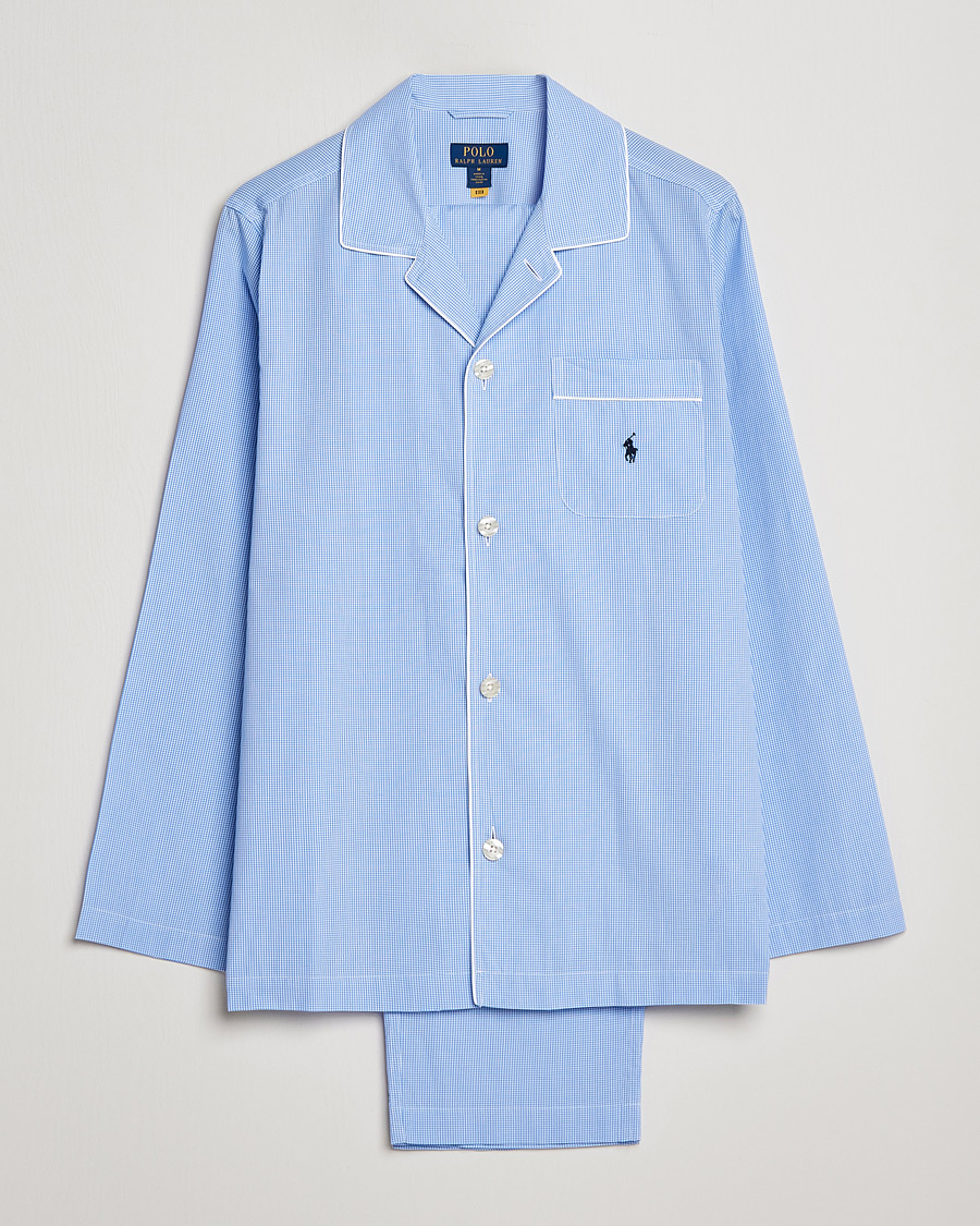 Uomini | Accappatoi & Pigiami | Polo Ralph Lauren | Pyjama Set Mini Gingham Blue