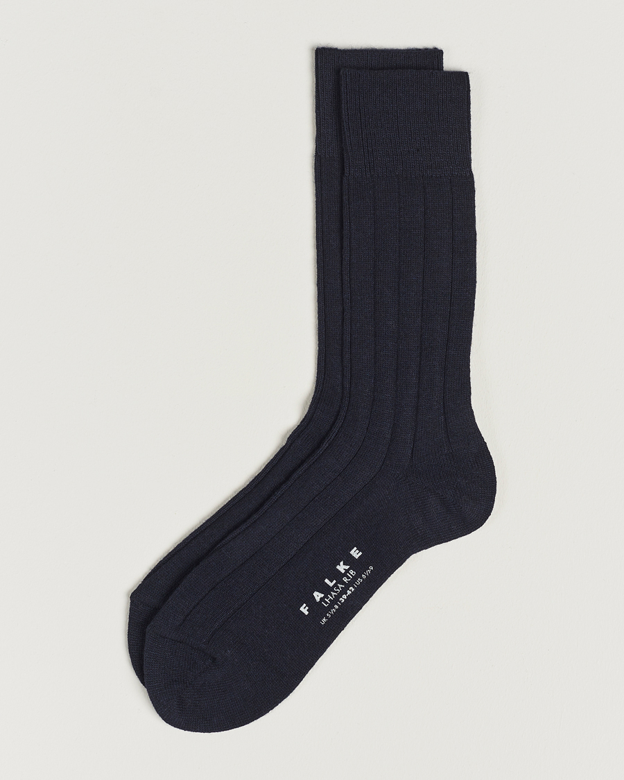 Uomini | Biancheria intima | Falke | Lhasa Cashmere Socks Dark Navy