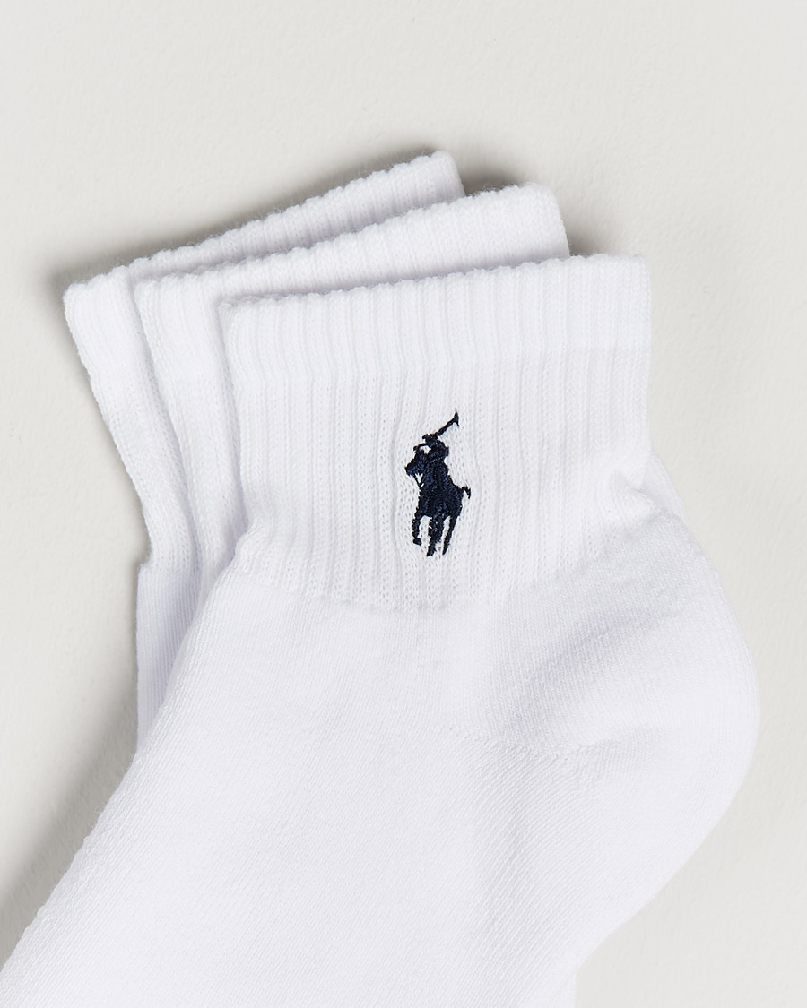 Uomini | Biancheria intima | Polo Ralph Lauren | 3-Pack Sport Quarter Socks White